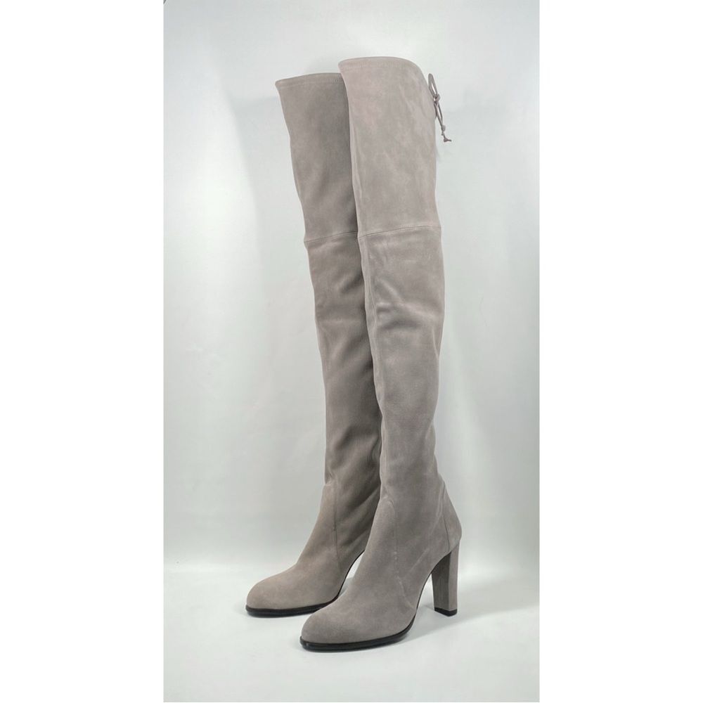 Stuart Weitzman Highland Block Heel Suede Over The Knee Boots size 11